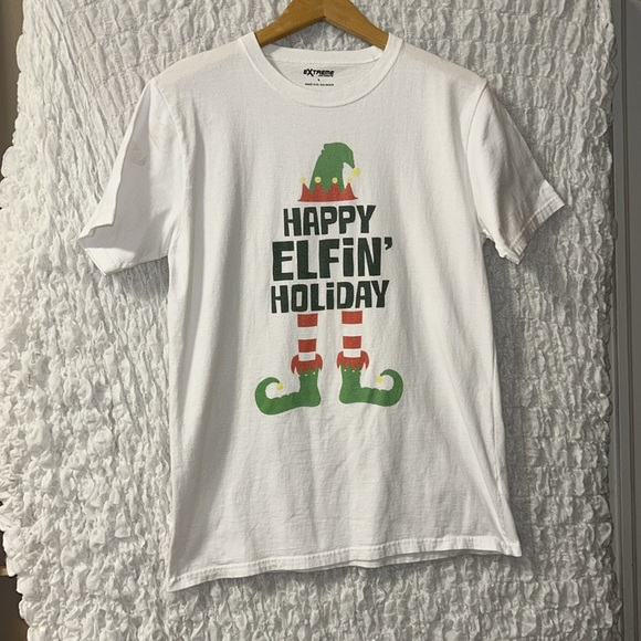Extreme Concepts: “Happy Elfin Holiday”Cotton T-Shirt, Size: Large - Picture 2 of 8